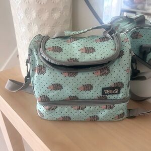Adorable Lunch Bag Insulated Thoki Hedgehog Print
